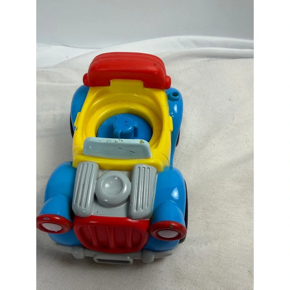 Fisher-Price Little People Disney Donald Duck Blue Yellow Red Car Vehicle